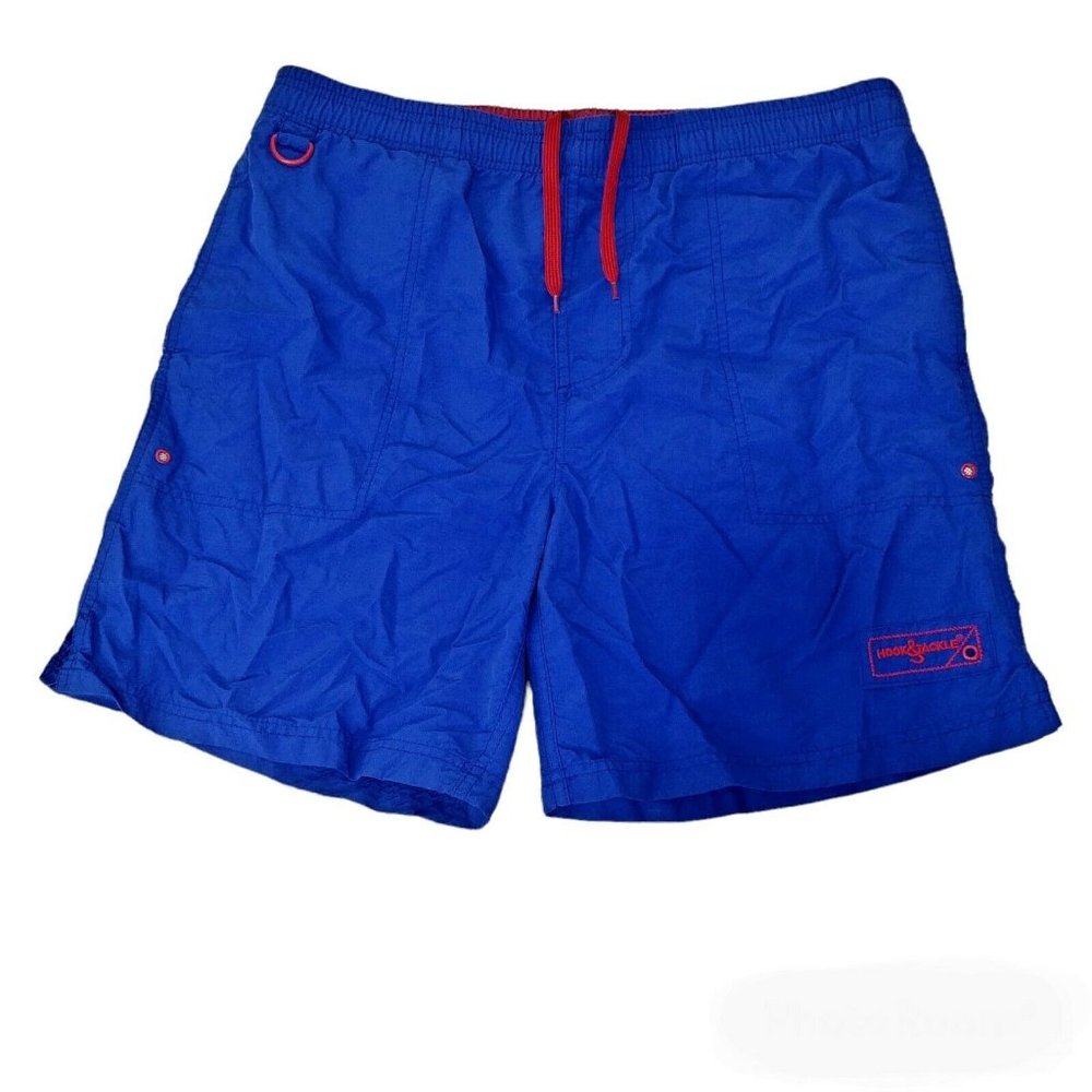 Hook & Tackle High Tech Fishing Gear Men's Swim Trunk Size Large